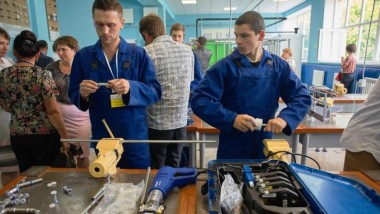 Соціальний проєкт Geberit - учбово-практичні класи для монтажників в Чернігові, Україна